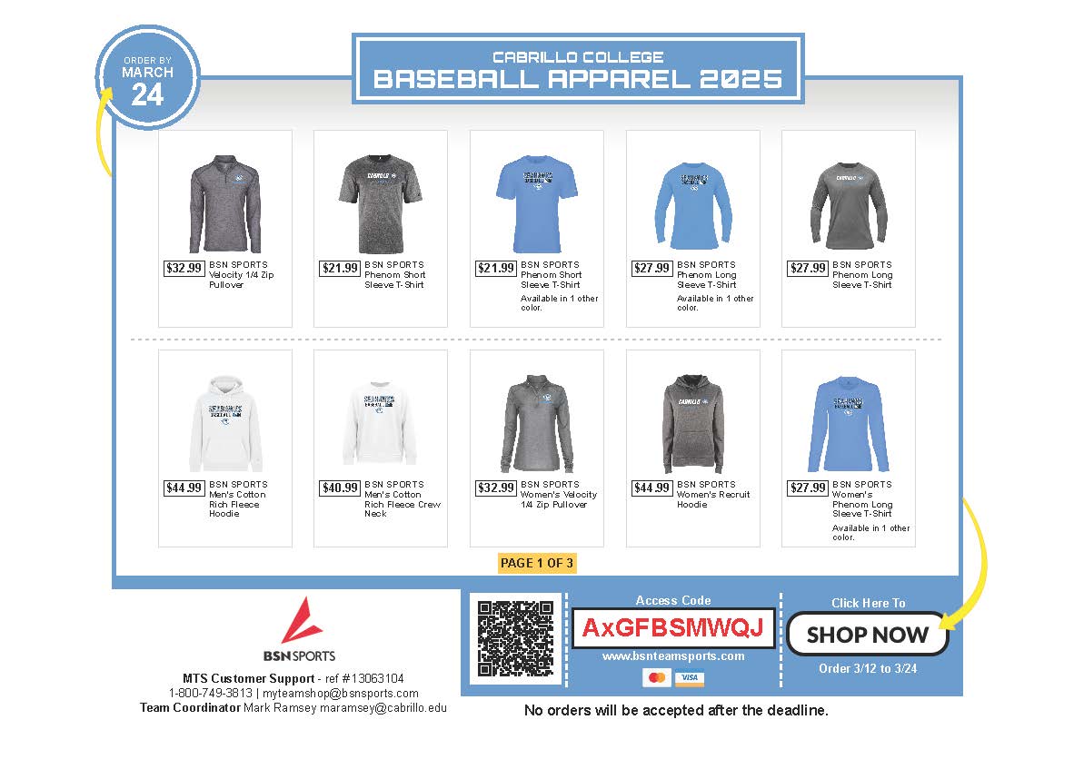 Get Your Baseball Merch And Support The Team