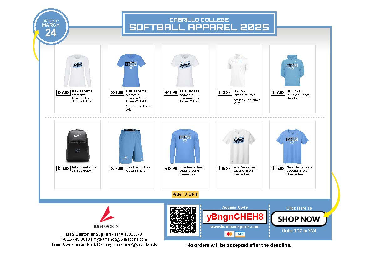 Get Your Softball Merch And Support The Team